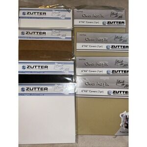 Zutter Bind It All Lot Acrylic & Kraft Board Covers With Acid Free Pages 6x6"